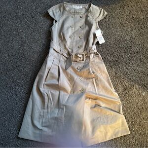 Michael Kors Beige Trench-Style Mini Dress